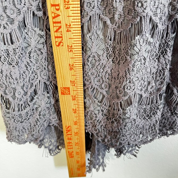 Intimately Free People Daydream Bodycon Lace Open Back Dress Size Gray XS - Picture 4 of 5